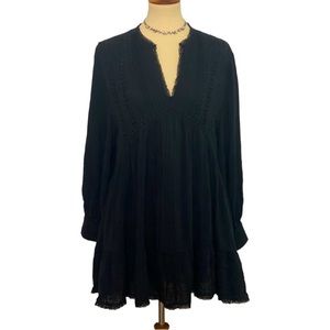 NWT | ZARA | Boho Dress/Tunic with Lace | Medium